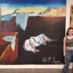 Kaitlyn with her Mural at CHS