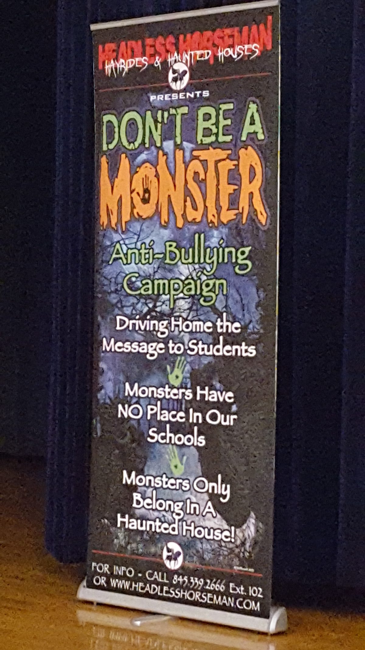 phot of Don't be a Monster banner
