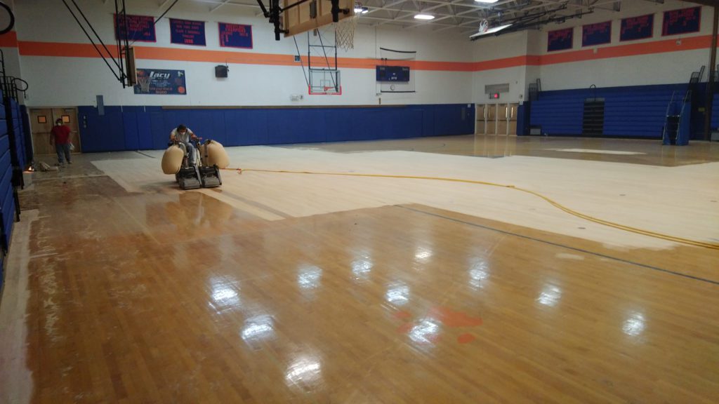 HS gym floor