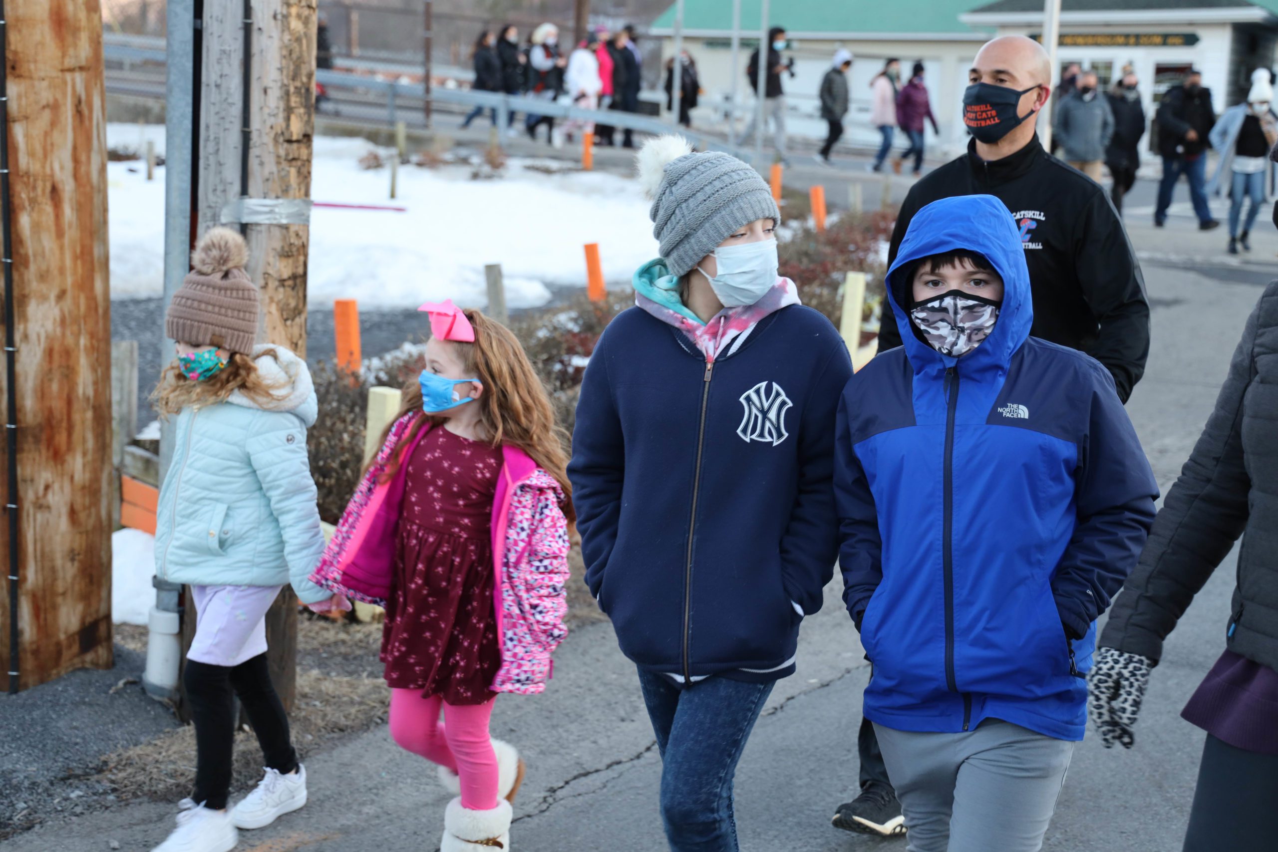 children walking