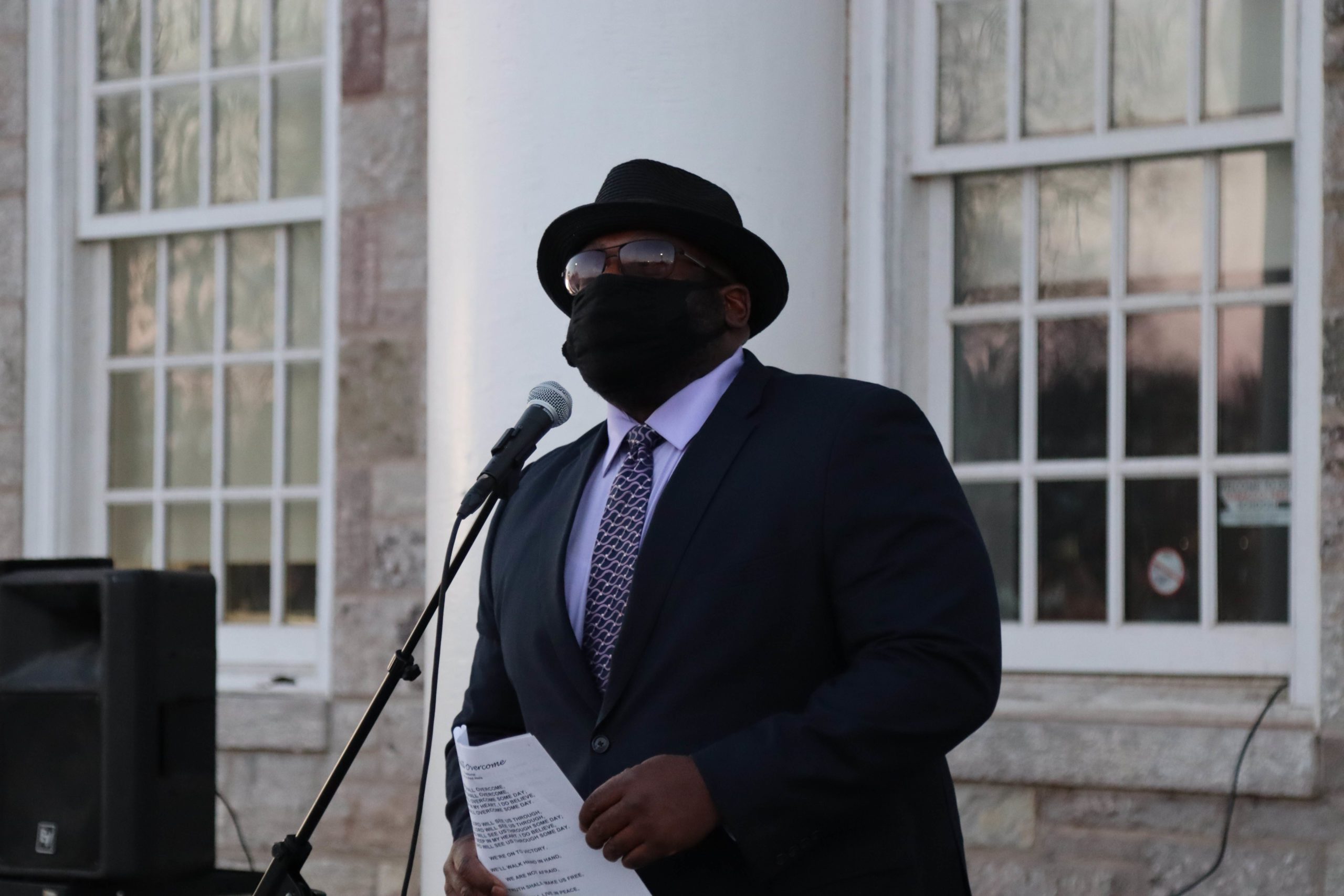 man speaking
