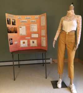 display board and mannequin