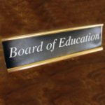 Board of Education desk sign