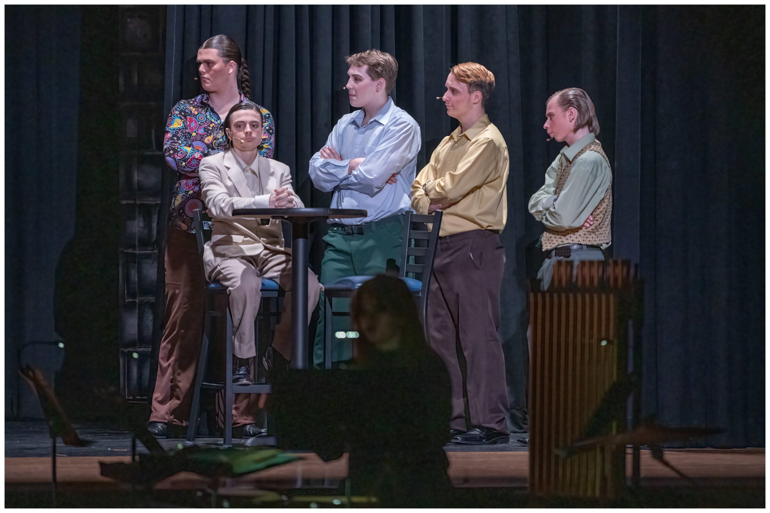 scene from Sister with gang members looking tough