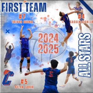 First Team - Trevor Duong First Team - Cassen Sickler First Team - Dylan Tobar
