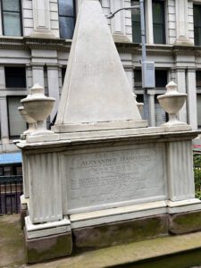 Alexander Hamilton's gravesite