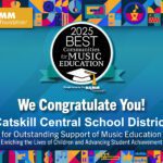 NAMM Foundation Best Community for Music Education Banner congratulating Catskill Central School District