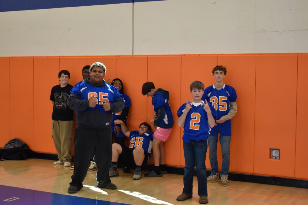 boys looking at camera