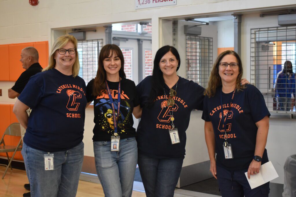 teachers wearing catskill shirts