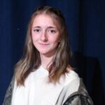 teenage girl with long hair