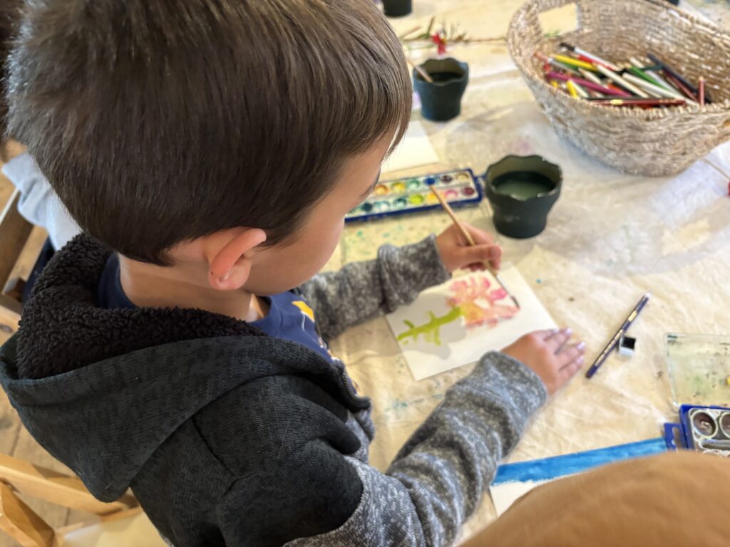 boy painting