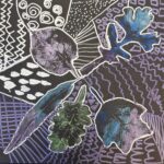 abstract leaf drawing