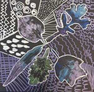 abstract leaf drawing