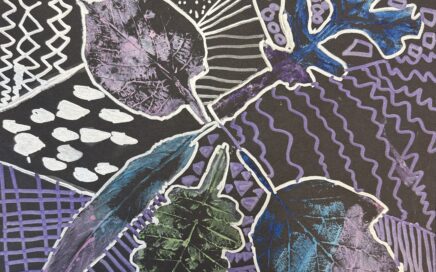 abstract leaf drawing