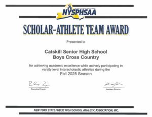 Boys Cross Country Scholar-Athlete Team Award