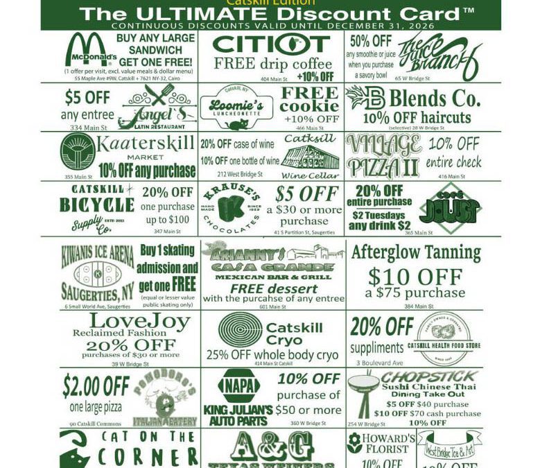 Catskill Ultimate Discount Fundraiser