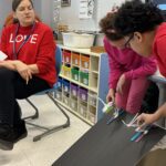 students racing skier models