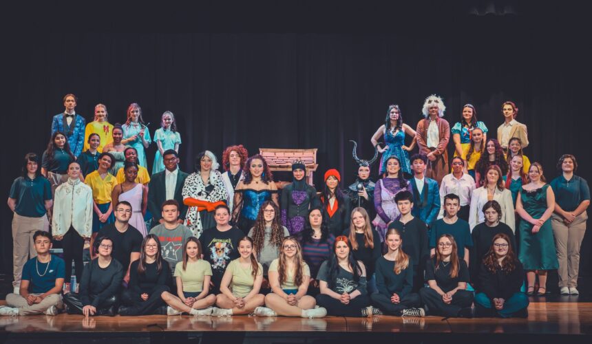 cast photo of CHS musical Descendents