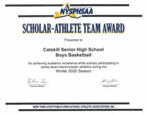 Catskill Boys basketball Scholar-Athlete Award