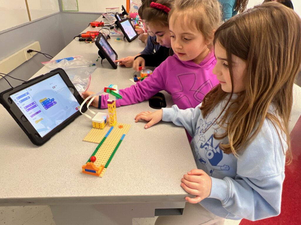 students using tablets