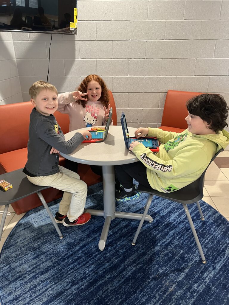 students playing Battleship
