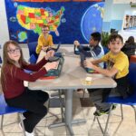 students playing Battleship