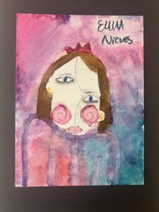 abstract paingh of woman