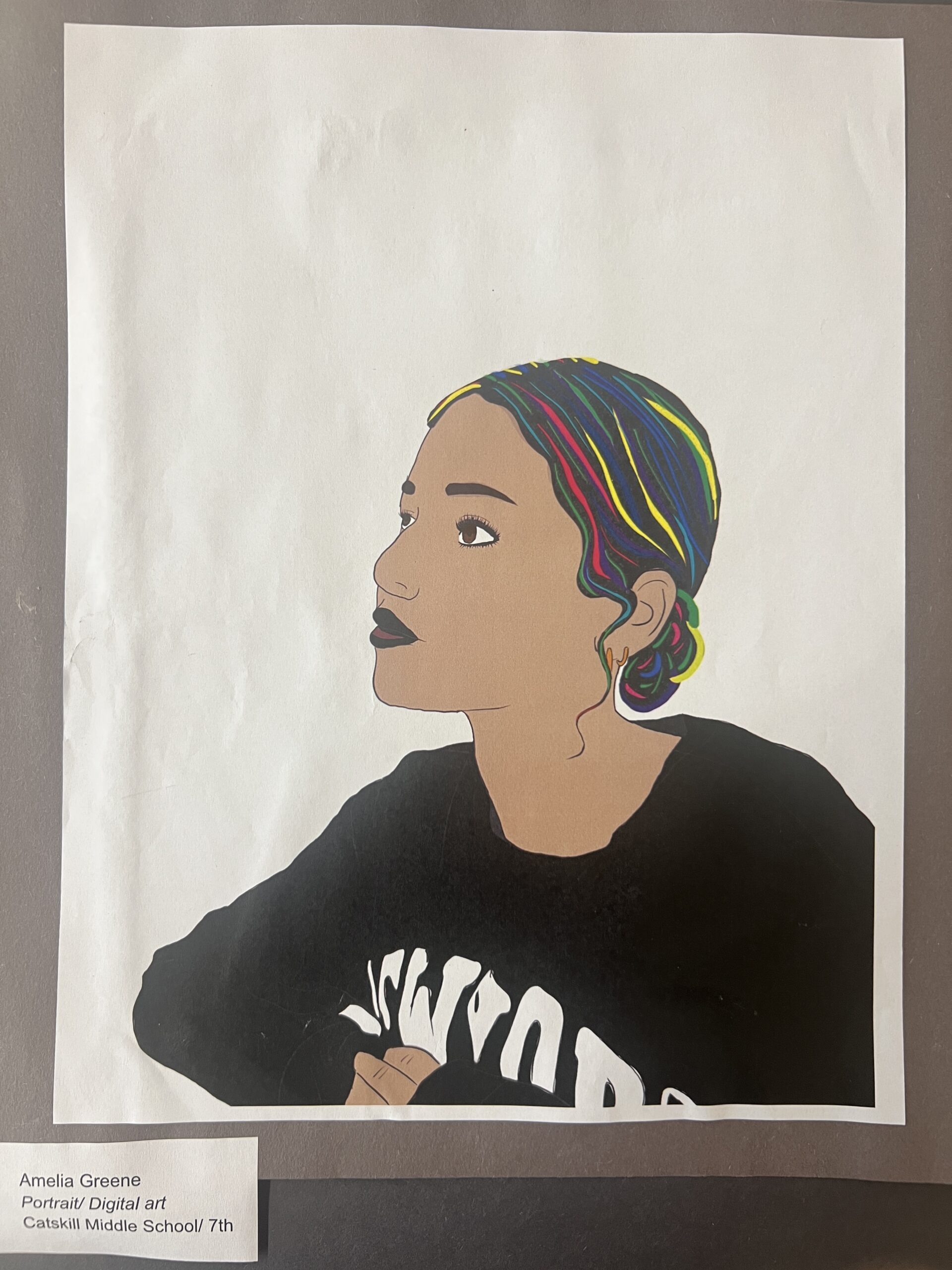 painting of woman