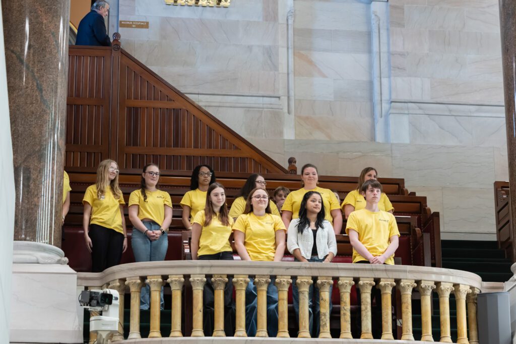 Yellow Ribbon Team in the Senate Gallery