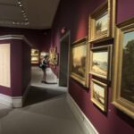 students in Hudson River School gallery